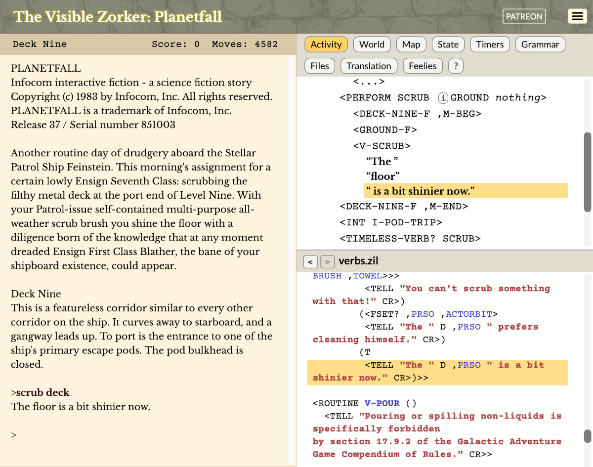 The Visible Zorker: Planetfall