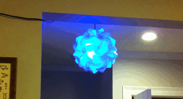 Color-changing IQ lamp