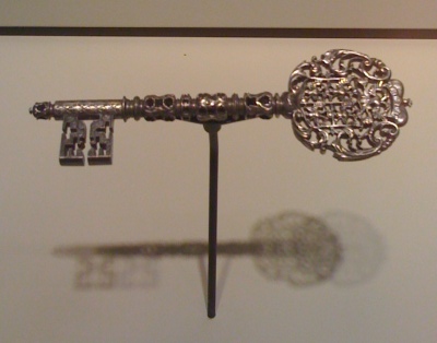Wrought iron key, Italy, 17th century